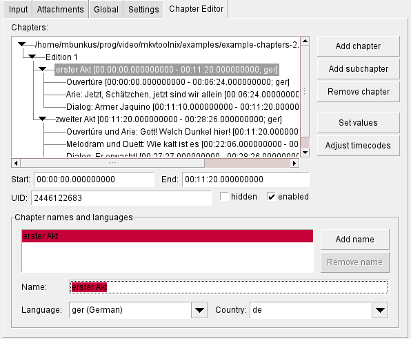 the chapter editor