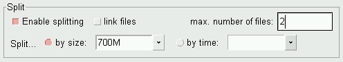 typical options for splitting