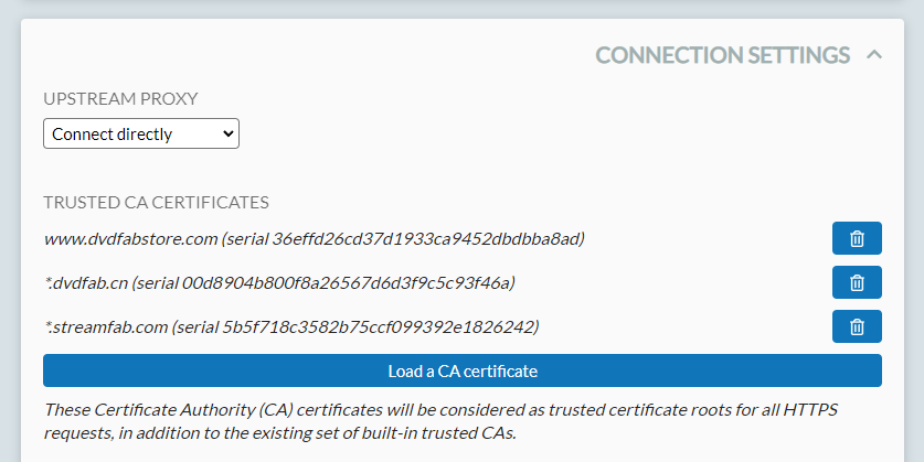 Import Certificates